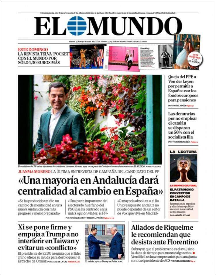 'El Mundo', 15 de maig de 2026 'El Mundo', 15 de maig de 2026
