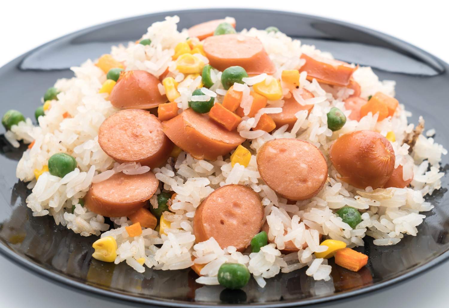 Arroz con salchichas. Foto: Freepik