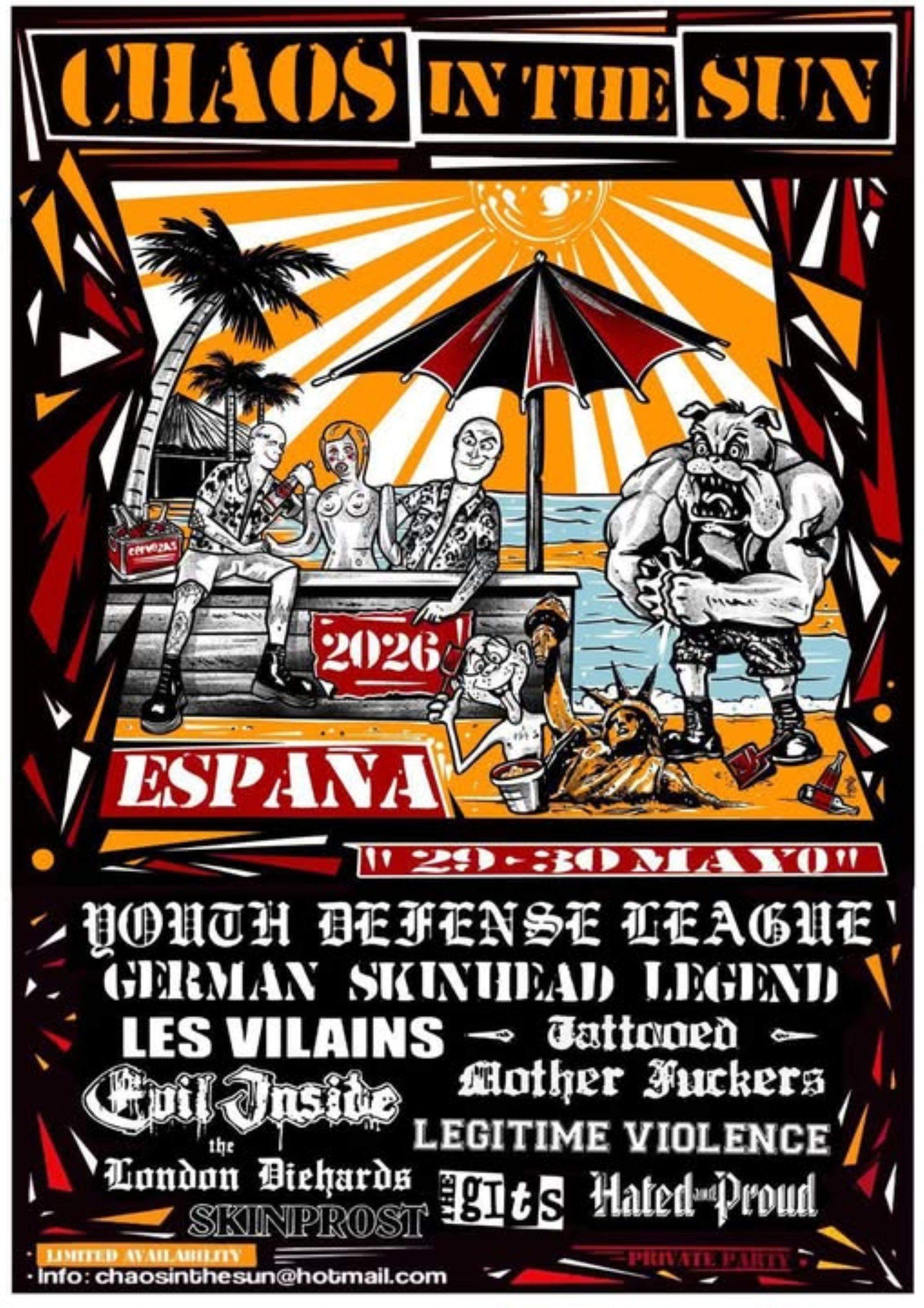 Antifeixistes en peu de guerra a Santa Susanna contra el festival neonazi Cahos in the Sun