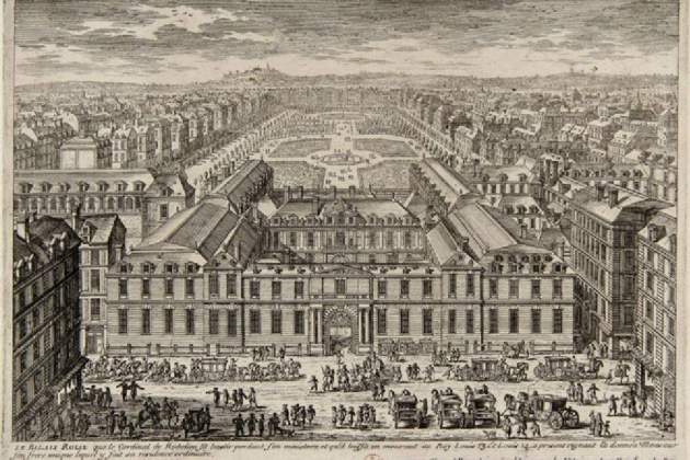 Imatge de París a mitjans del segle XVII, quan Procopio Cuto va crear la primera gelateria. Font Museu Carnevalet. Paris