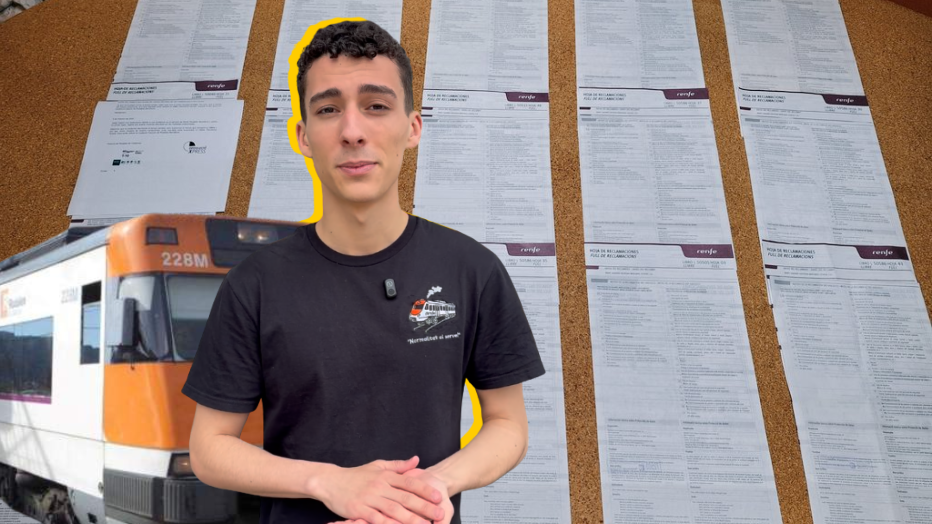 David Pujol, l'estudiant contra Rodalies: "He presentat 46 reclamacions i no m'han donat cap solució"