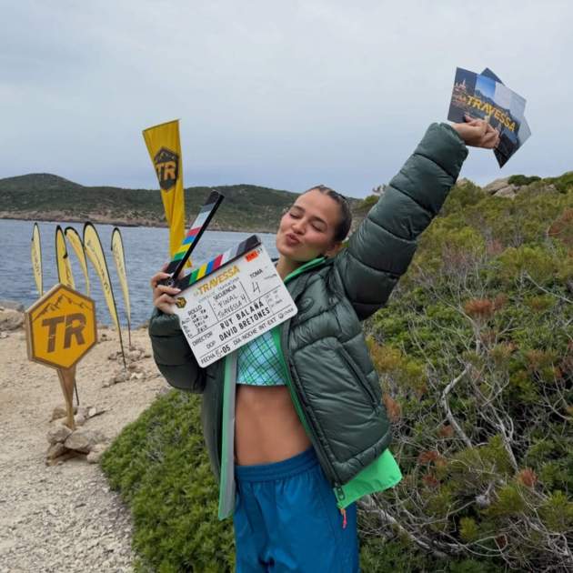 Laura Escanes durant el rodatge de 'La travessa VIP'   Instagram