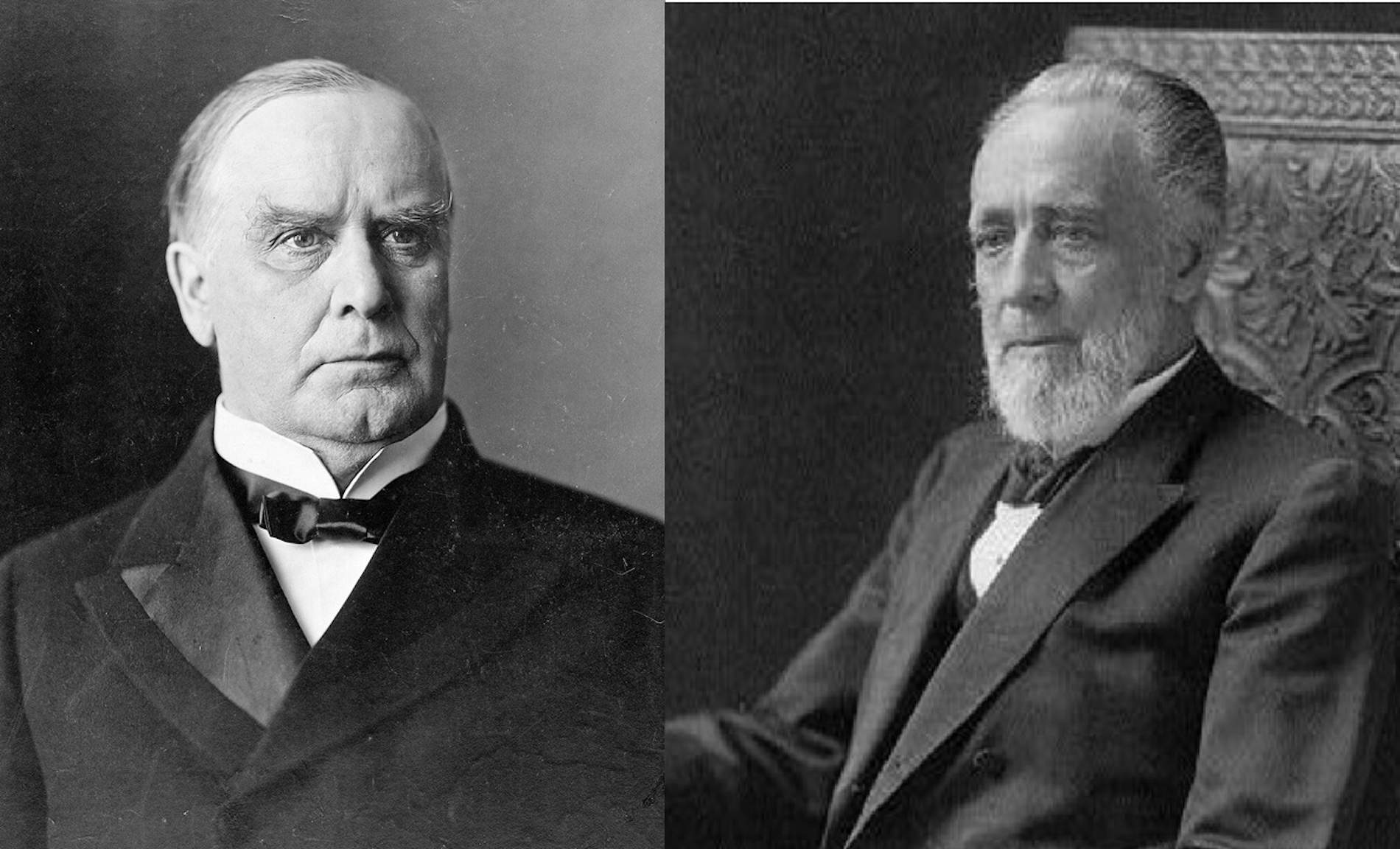 El president McKinley i el senador Teller. Font Biblioteca del Congrés dels Estats Units