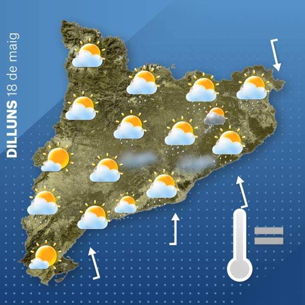 Mapa Catalunya dilluns 17-5