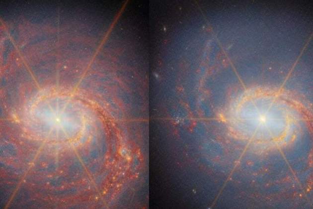Imatge del M77 en l'infraroig proper captat pel James Webb Imatge del M77 en l'infraroig proper captat pel James Webb