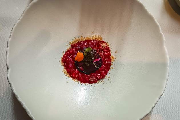 risotto de remolatxa