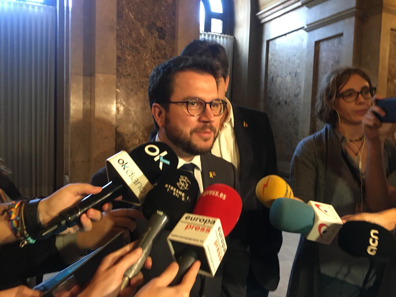 Aragonès: "No hi ha hagut gest per part de Sánchez i no n'hi haurà per part nostra"