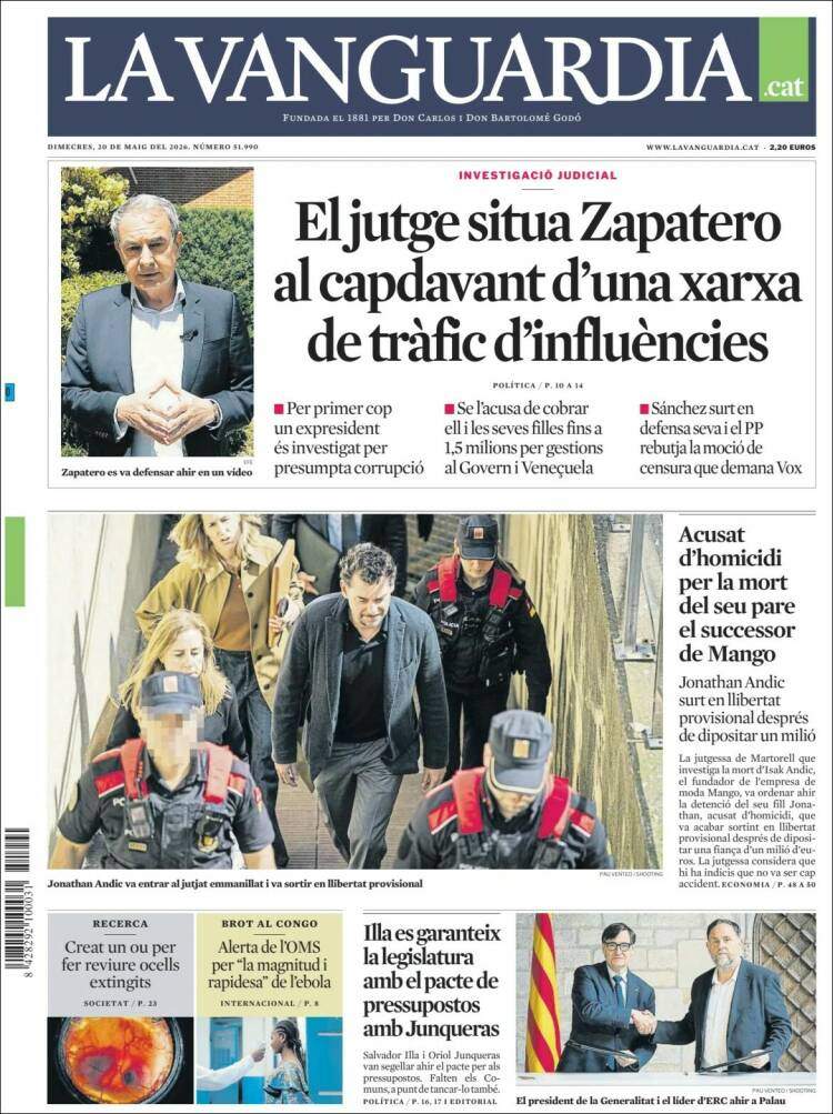'La Vanguardia', 20 de maig de 2026
