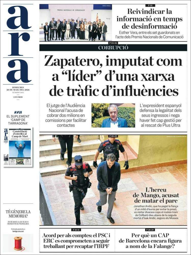 'Ara', 20 de maig de 2026