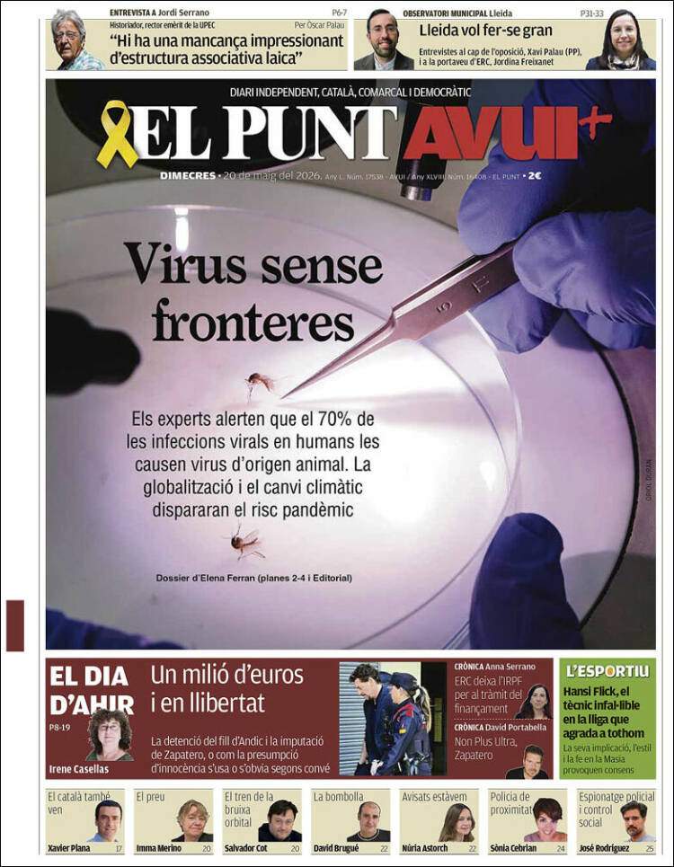 'El Punt Avui', 20 de maig de 2026