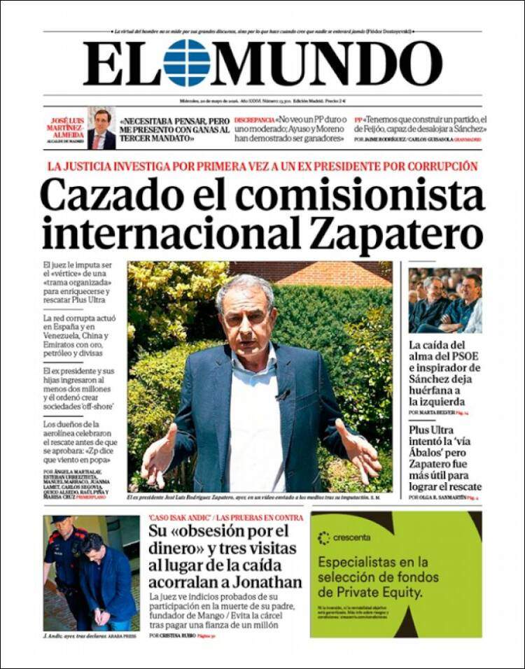 'El Mundo', 20 de maig de 2026