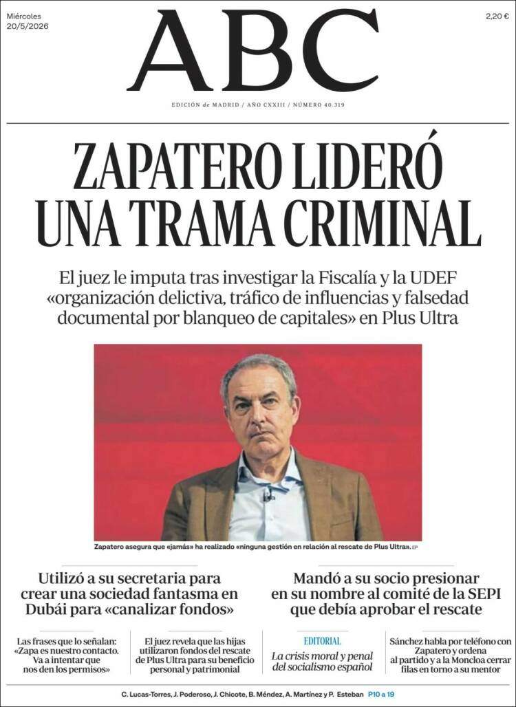 'ABC', 20 de maig de 2026