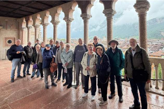 11. Trento. Castello del Buonconsglio i Torre de l'Àquila. La ciutat i els Alps Dolomites al fons. Cedida José Luis Marro