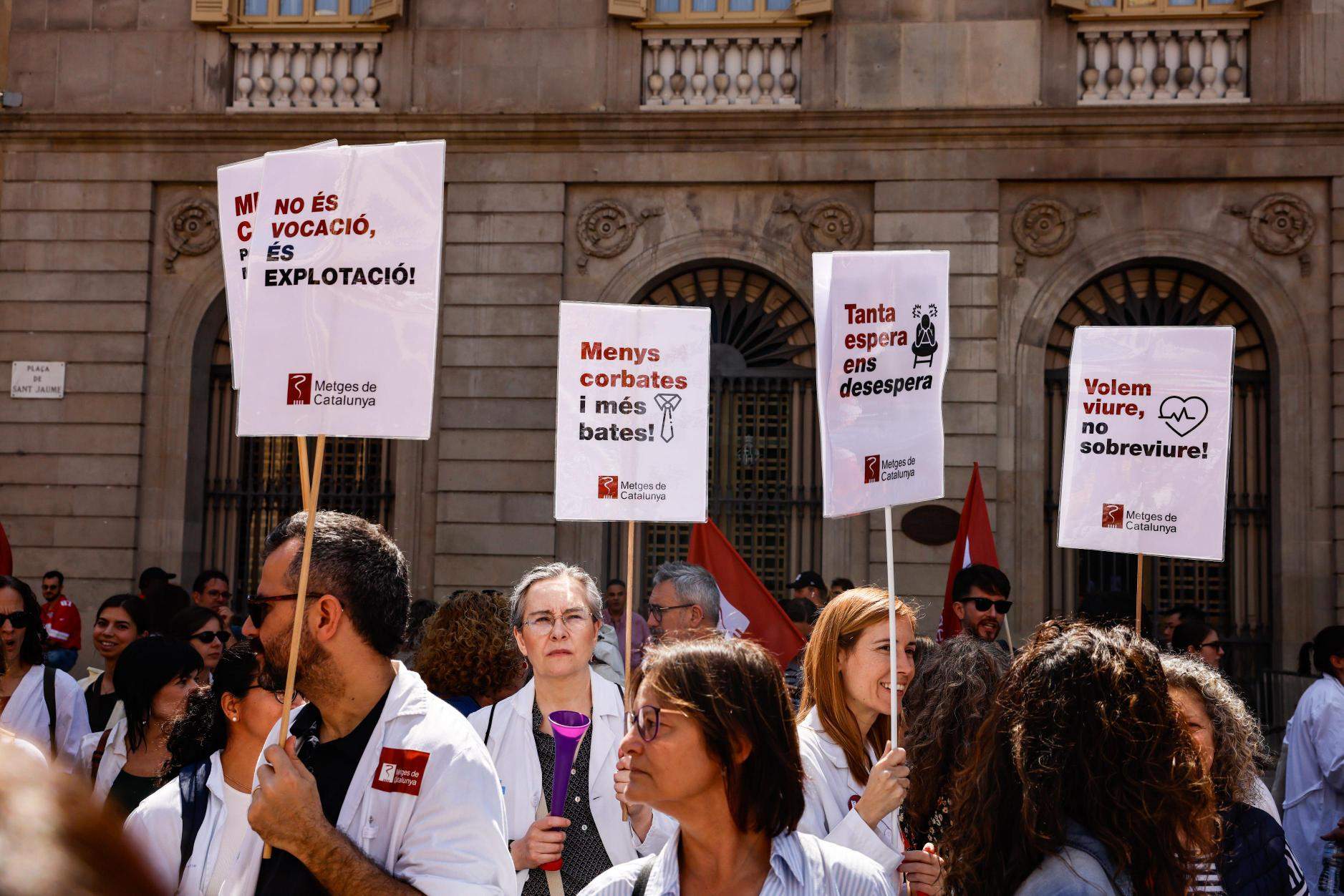 Nova jornada de vaga dels metges aquest dimecres davant l’“immobilisme” del Govern