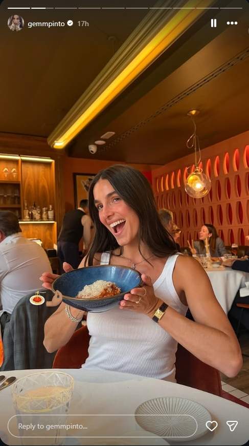 El dinar d'aniversari de Gemma Pinto / Instagram El dinar d'aniversari de Gemma Pinto / Instagram