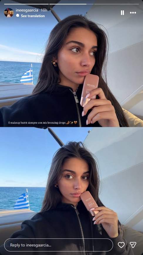 Inés Garcia confirma que està a Grècia / Instagram
