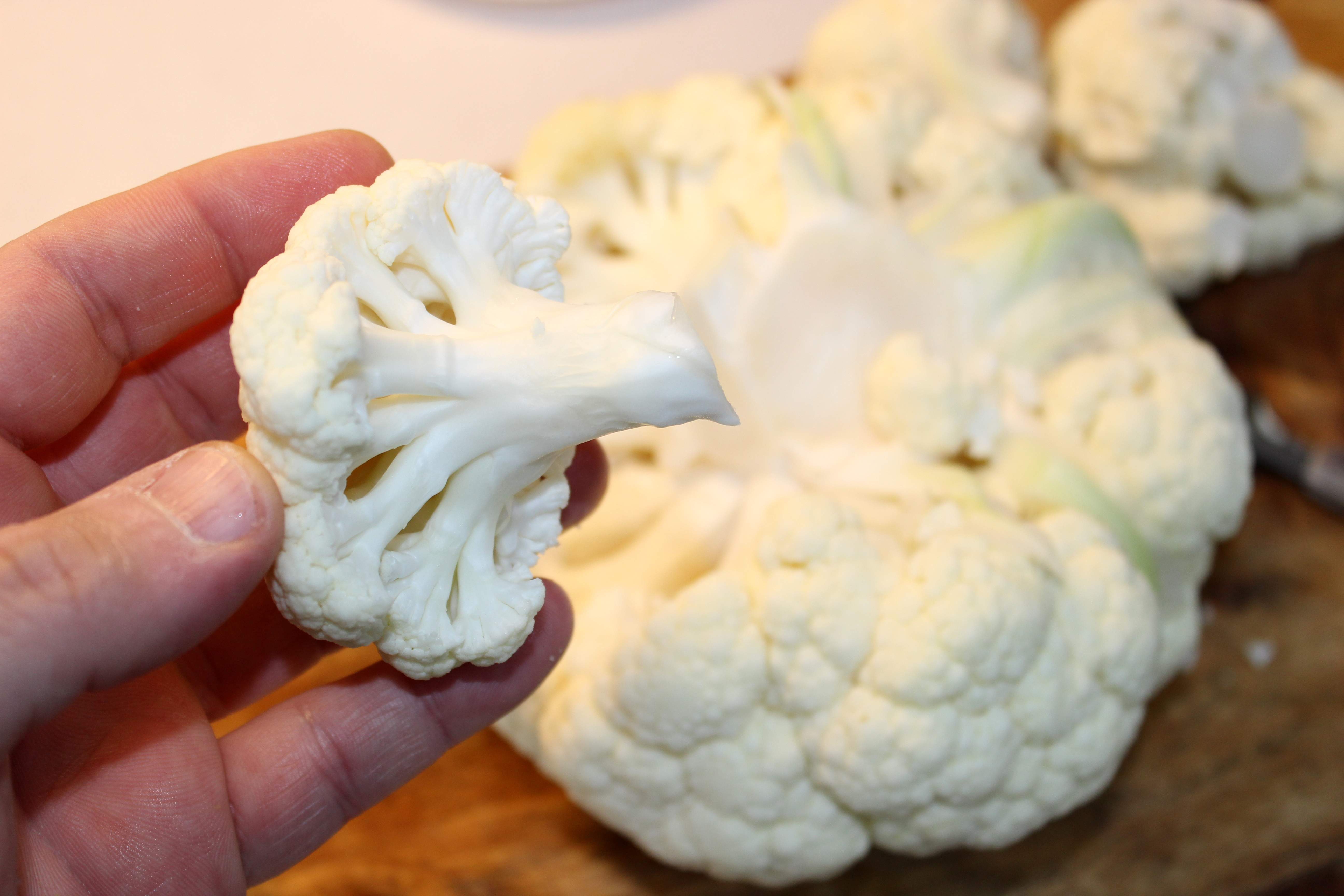 separar coliflor