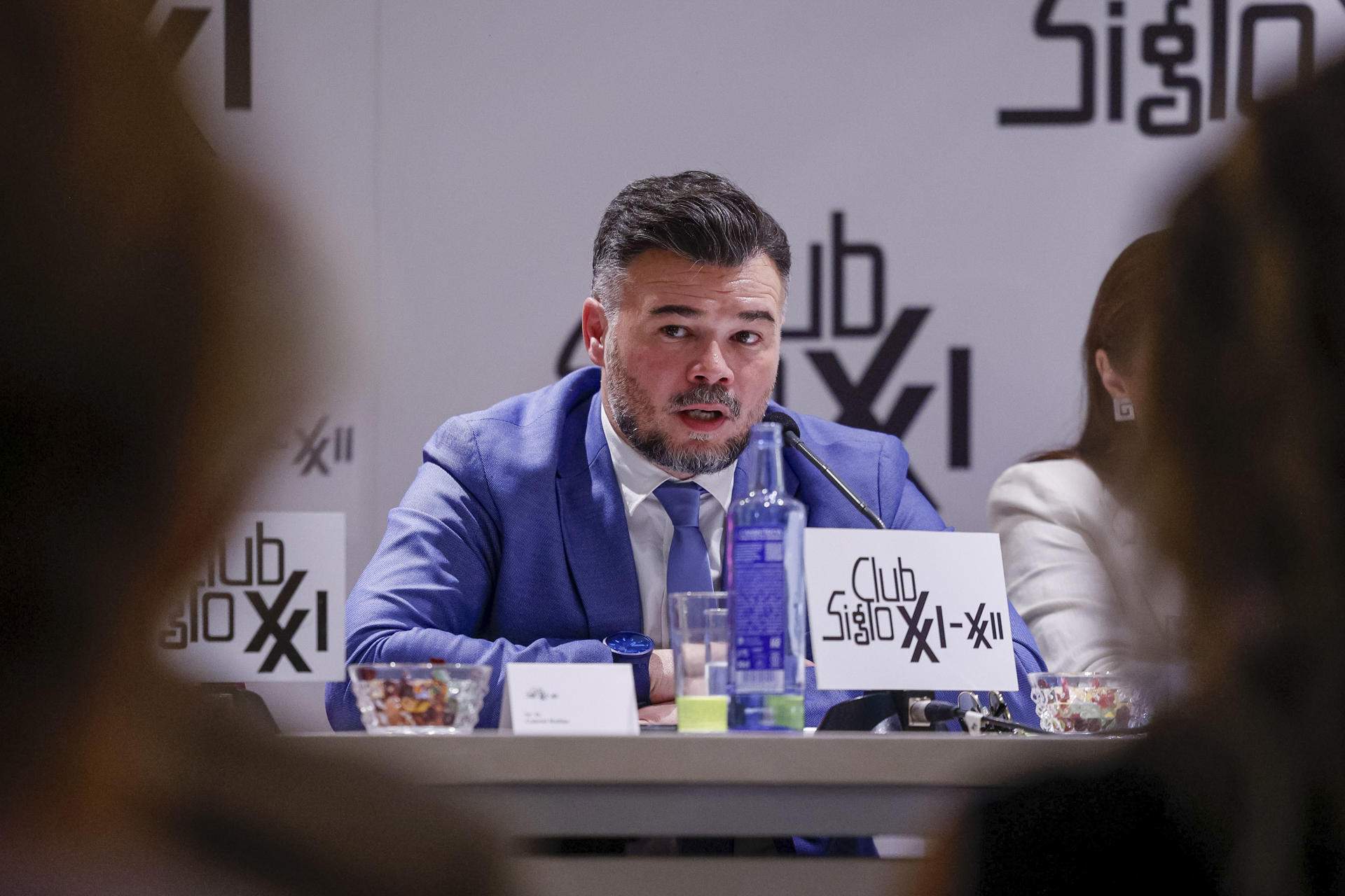Rufián s'obre a liderar una coalició a l’esquerra del PSOE a les eleccions generals
