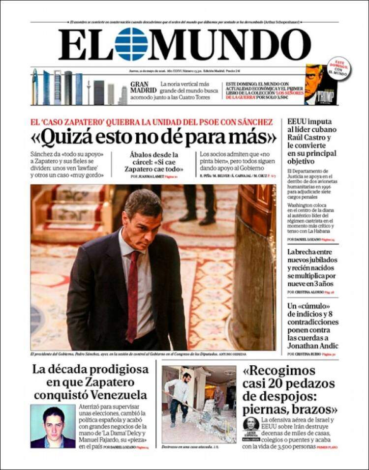 'El Mundo', 21 de mayo de 2026 'El Mundo', 21 de mayo de 2026