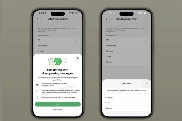 La opción borrar después de leer en WhatsApp La opción borrar después de leer en WhatsApp