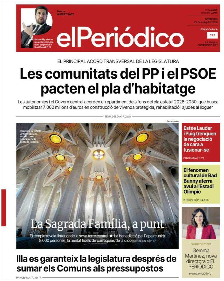 'El Periódico', 22 de maig de 2026