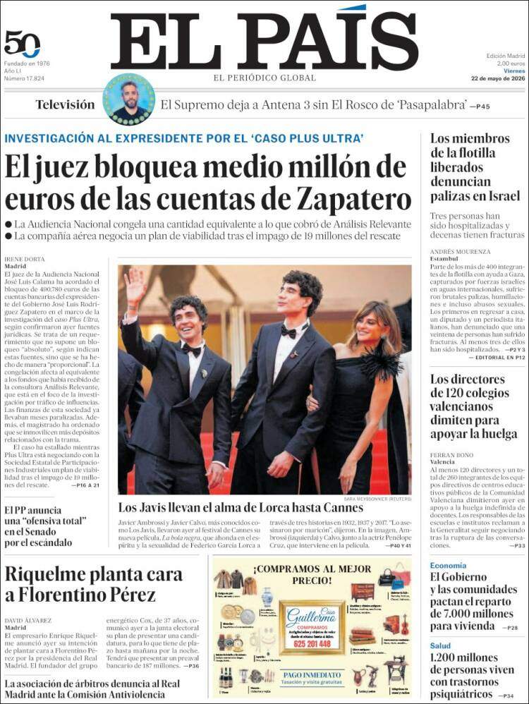 'El País', 22 de maig de 2026