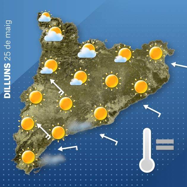 Mapa Catalunya dilluns 24-5 Mapa Catalunya dilluns 24-5