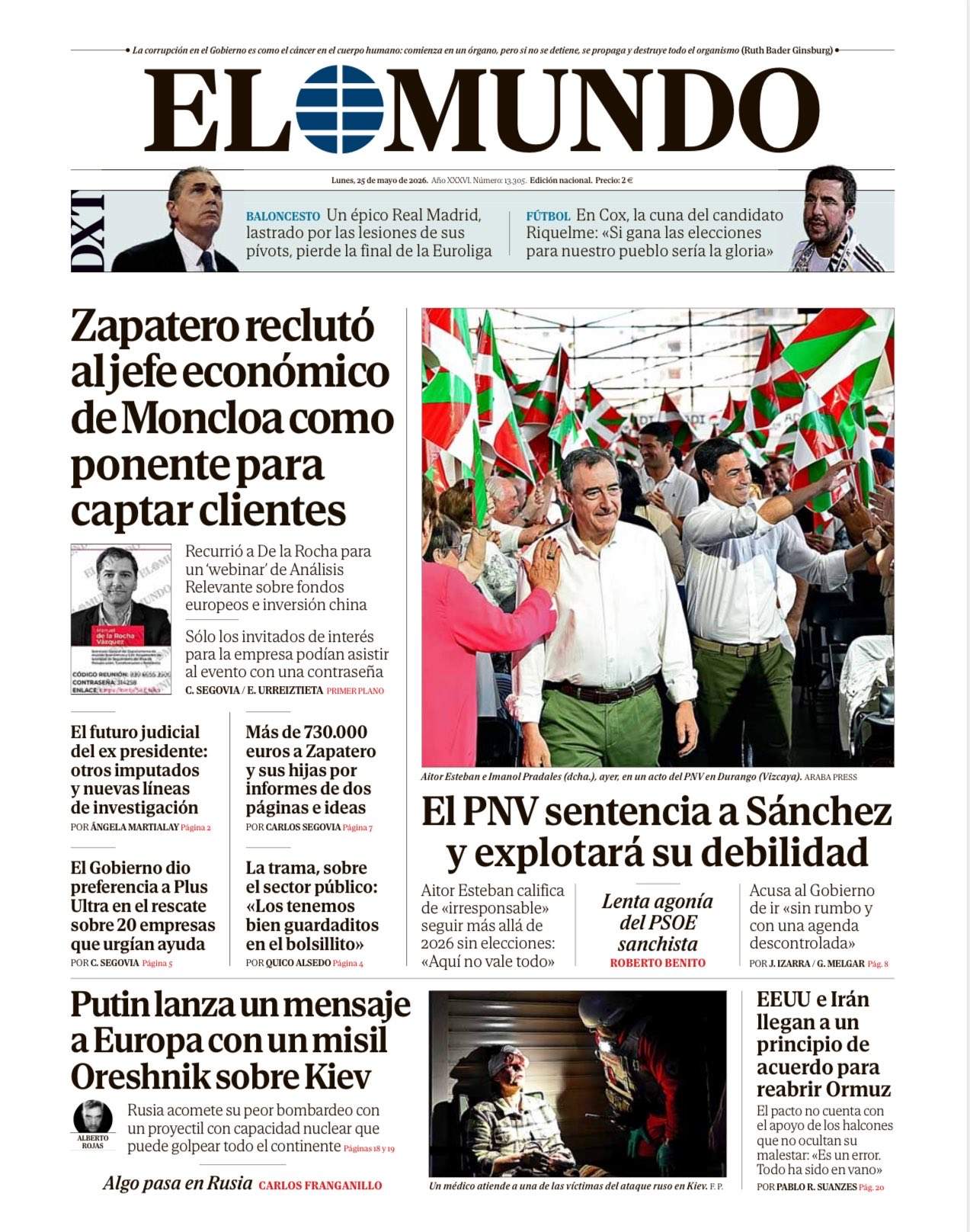 'El Mundo' 25 'El Mundo' 25