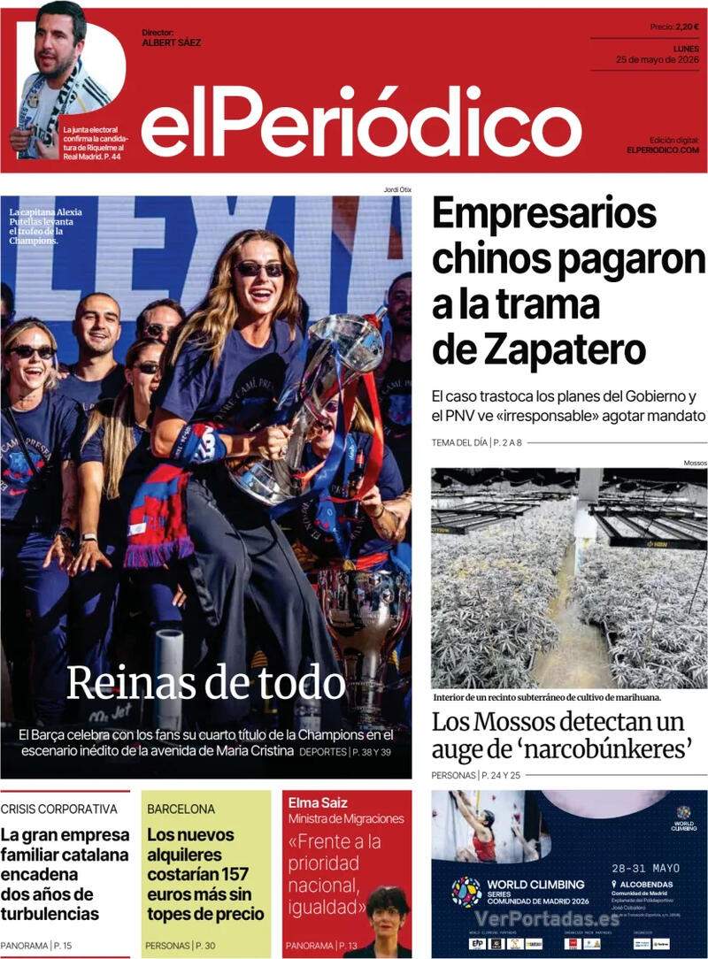 'El Periódico' 25 CAST 'El Periódico' 25 CAST