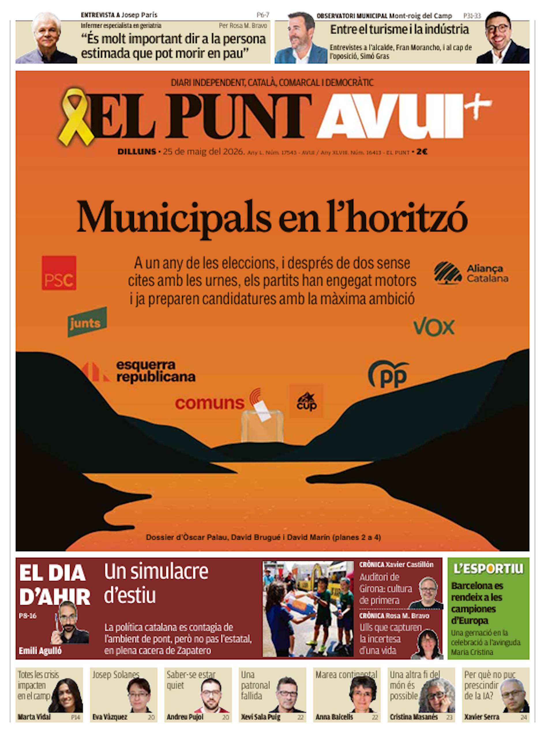 'El Punt Avui' 25 'El Punt Avui' 25