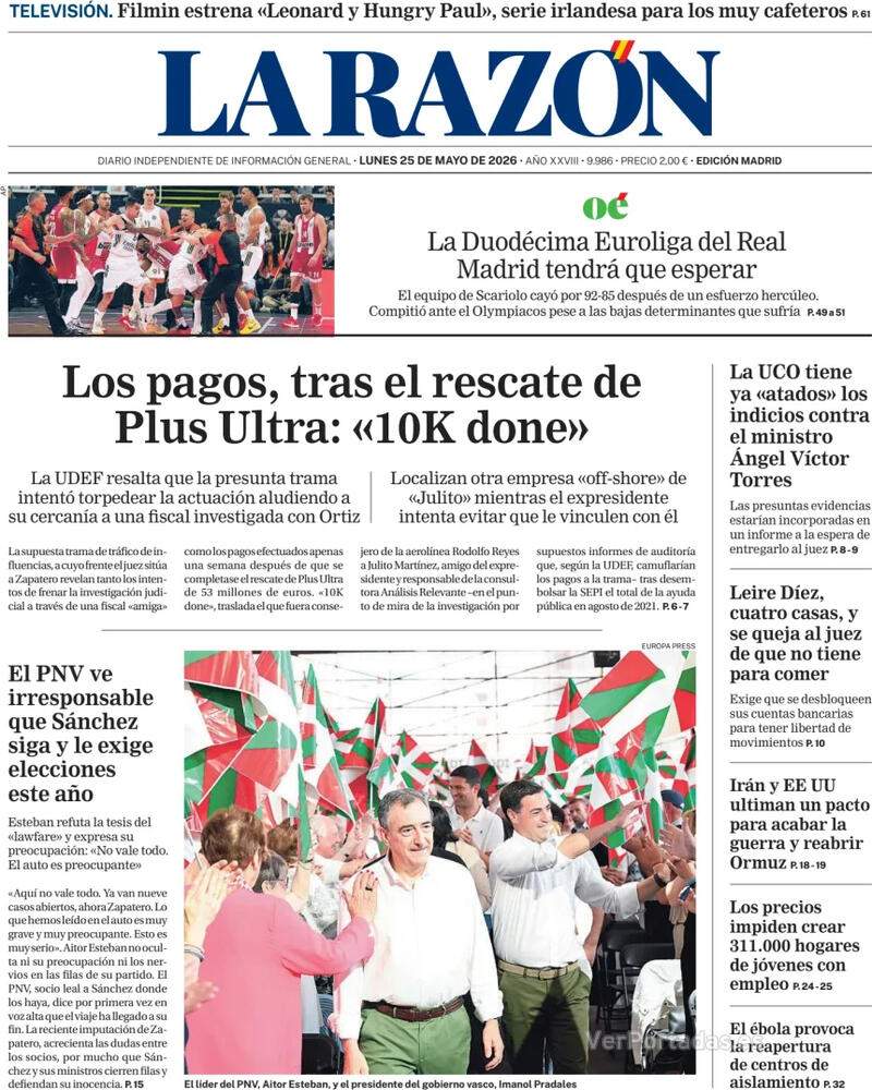 'La Razón' 25 'La Razón' 25