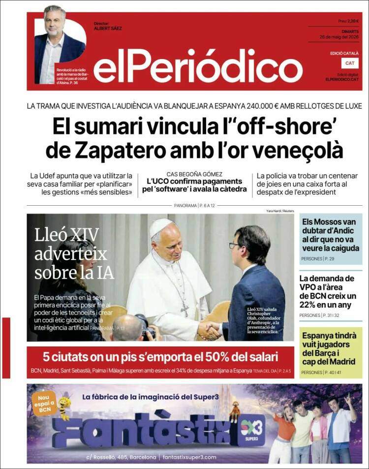 'El Periódico', 26 de maig de 2026 'El Periódico', 26 de maig de 2026