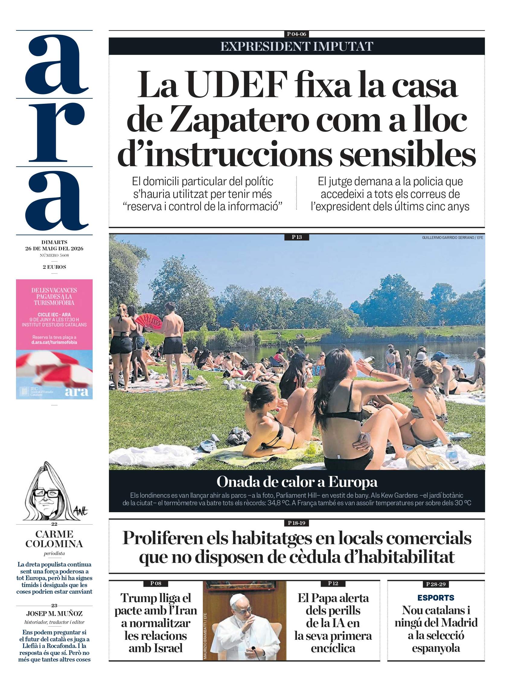 'Ara', 26 de maig de 2026 'Ara', 26 de maig de 2026