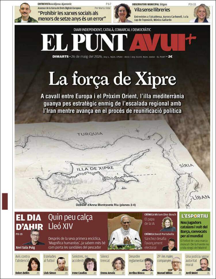 'El Punt Avui', 26 de maig de 2026 'El Punt Avui', 26 de maig de 2026