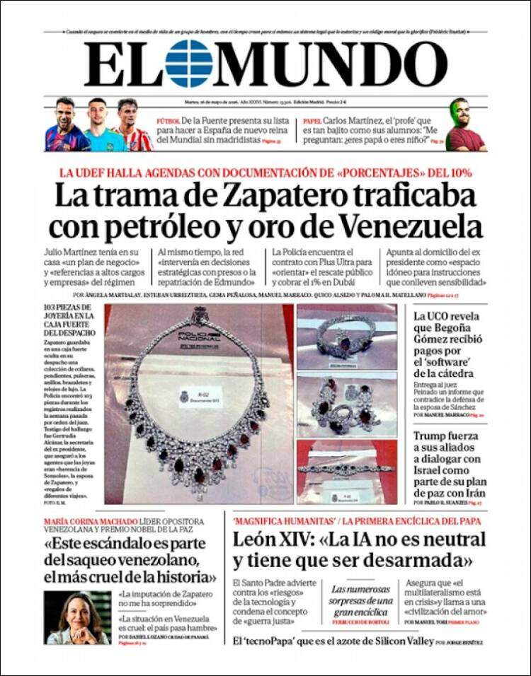 'El Mundo', 26 de maig de 2026 'El Mundo', 26 de maig de 2026
