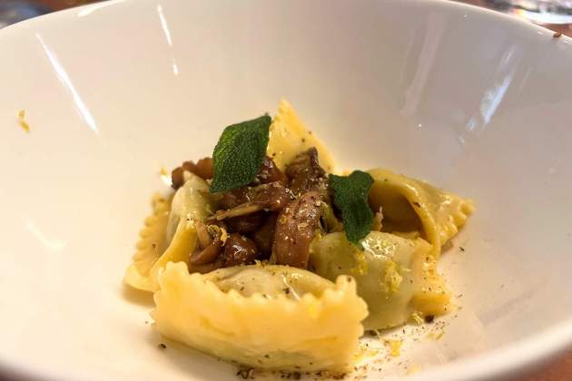 Agnolotti del plin de carne del restaurante Piedra. / Foto: Rosa Molinero Trias Agnolotti del plin de carne del restaurante Piedra. / Foto: Rosa Molinero Trias