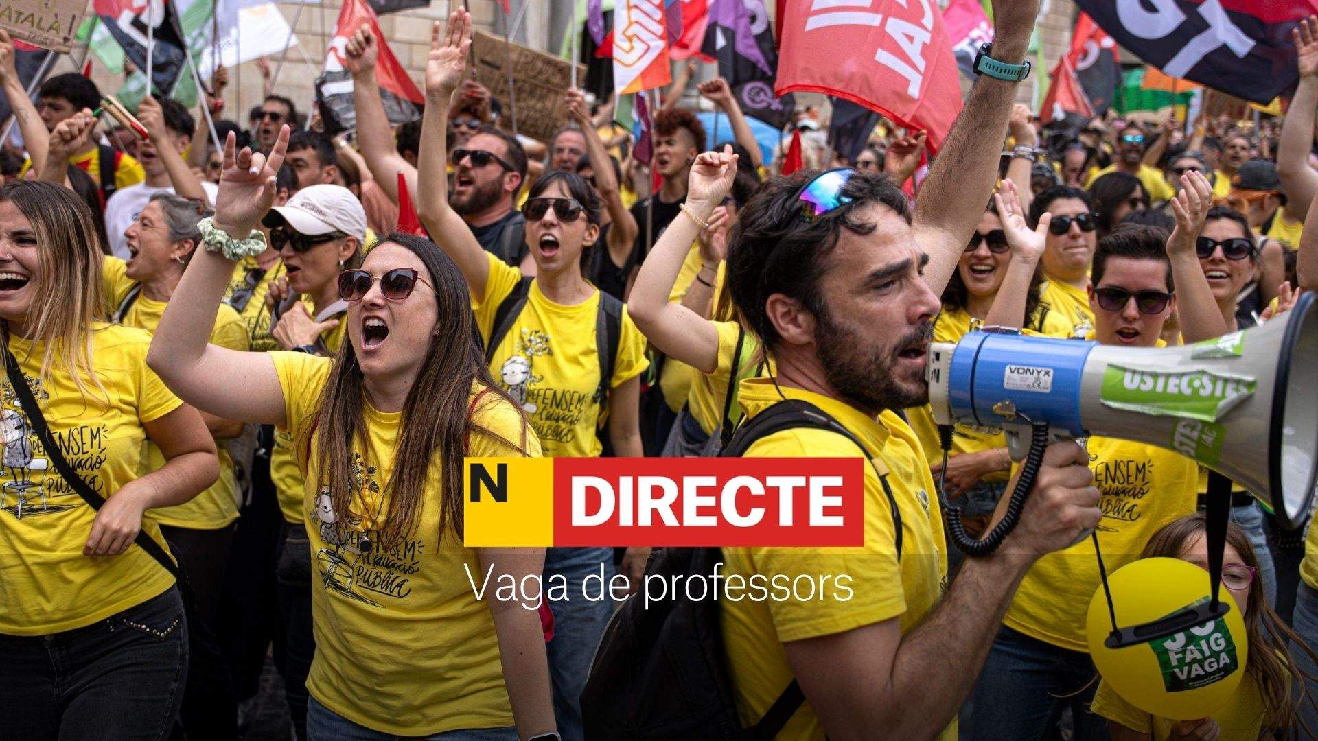 Vaga de professors a Catalunya, DIRECTE | Última hora i talls a les carreteres per la manifestació dels docents