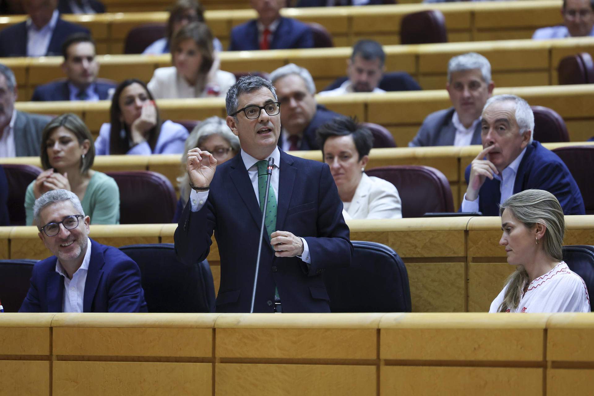 Bolaños manté la confiança en la justícia davant un PP que "ja ha condemnat Zapatero"