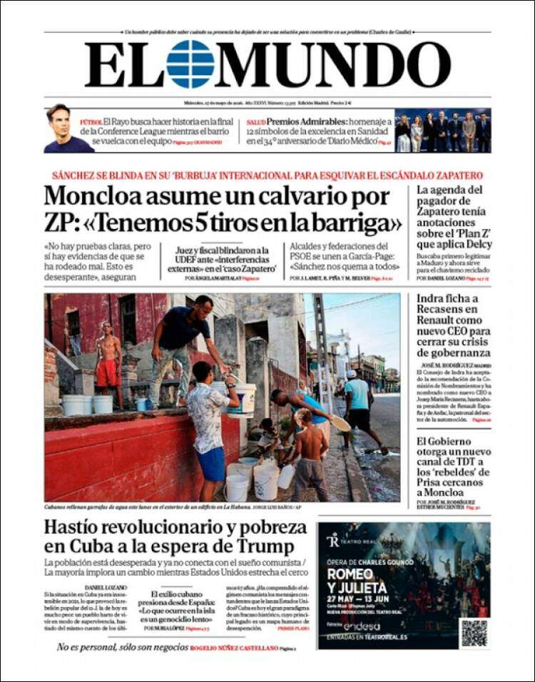 'El Mundo, 27 maig de 2026 'El Mundo, 27 maig de 2026