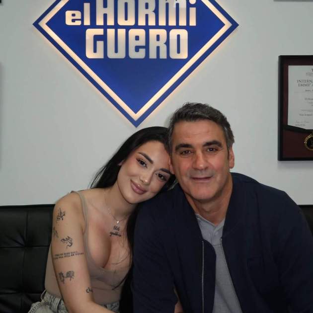 Juls Janeiro amb el seu pare quan van visitar 'El hormiguero' / Instagram