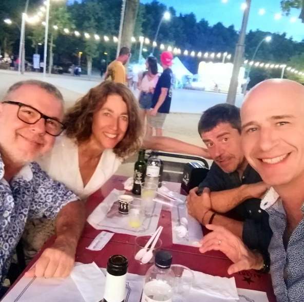 La Melero, amb el Xavi Cassadó, l'Espartac Peran i el Xavi Coral a la Fira de Mataró del 2022 IG