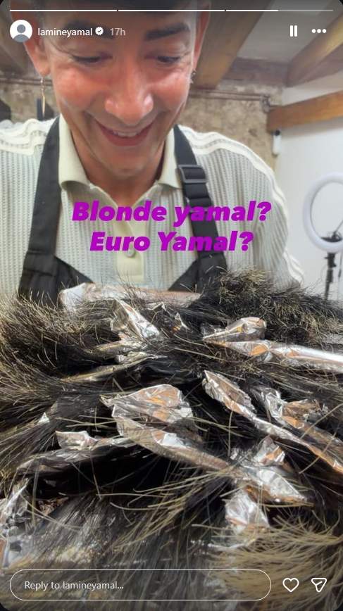 Lamine Yamal comparteix el seu nou look / Instagram Lamine Yamal comparteix el seu nou look / Instagram