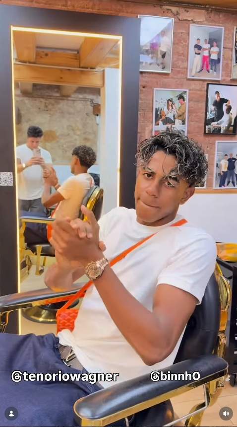 El canvi de look de Lamine Yamal / Instagram El canvi de look de Lamine Yamal / Instagram