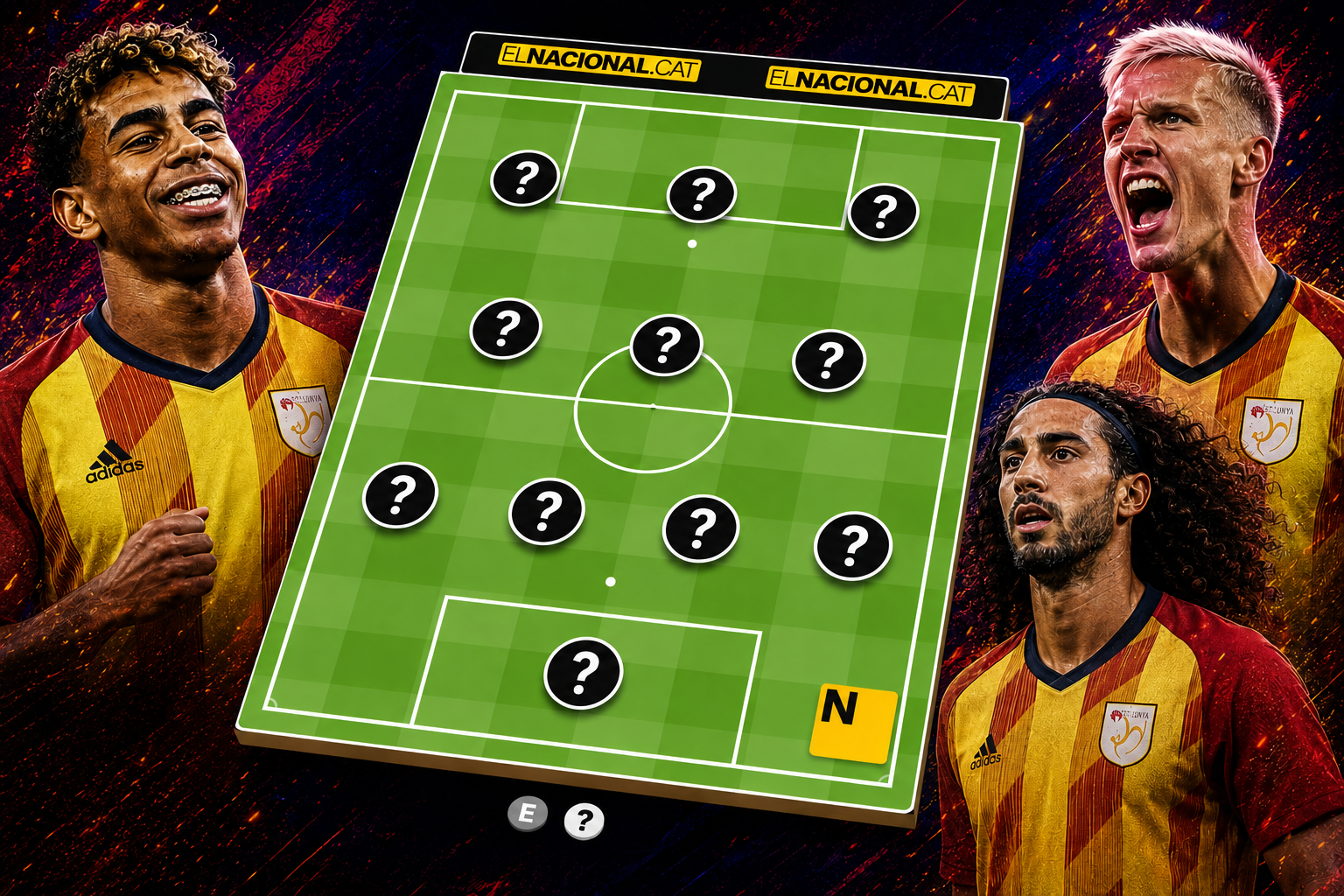 Tria l'onze ideal de la selecció catalana per al Mundial 2026