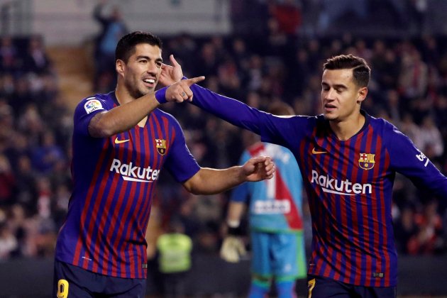 suarez coutinho rayo barça efe suarez coutinho rayo barça efe