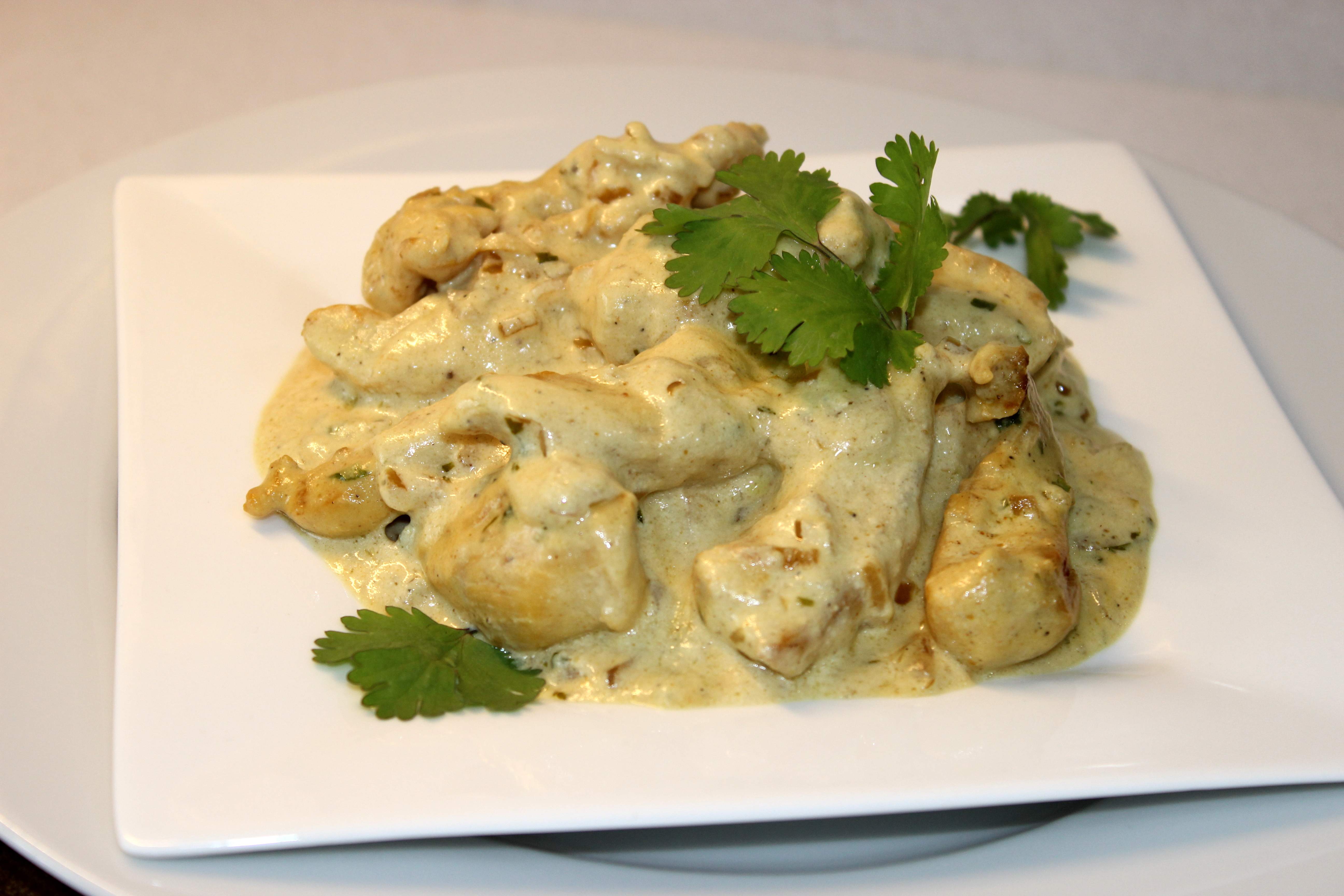 pollastre amb salsa de mostassa
