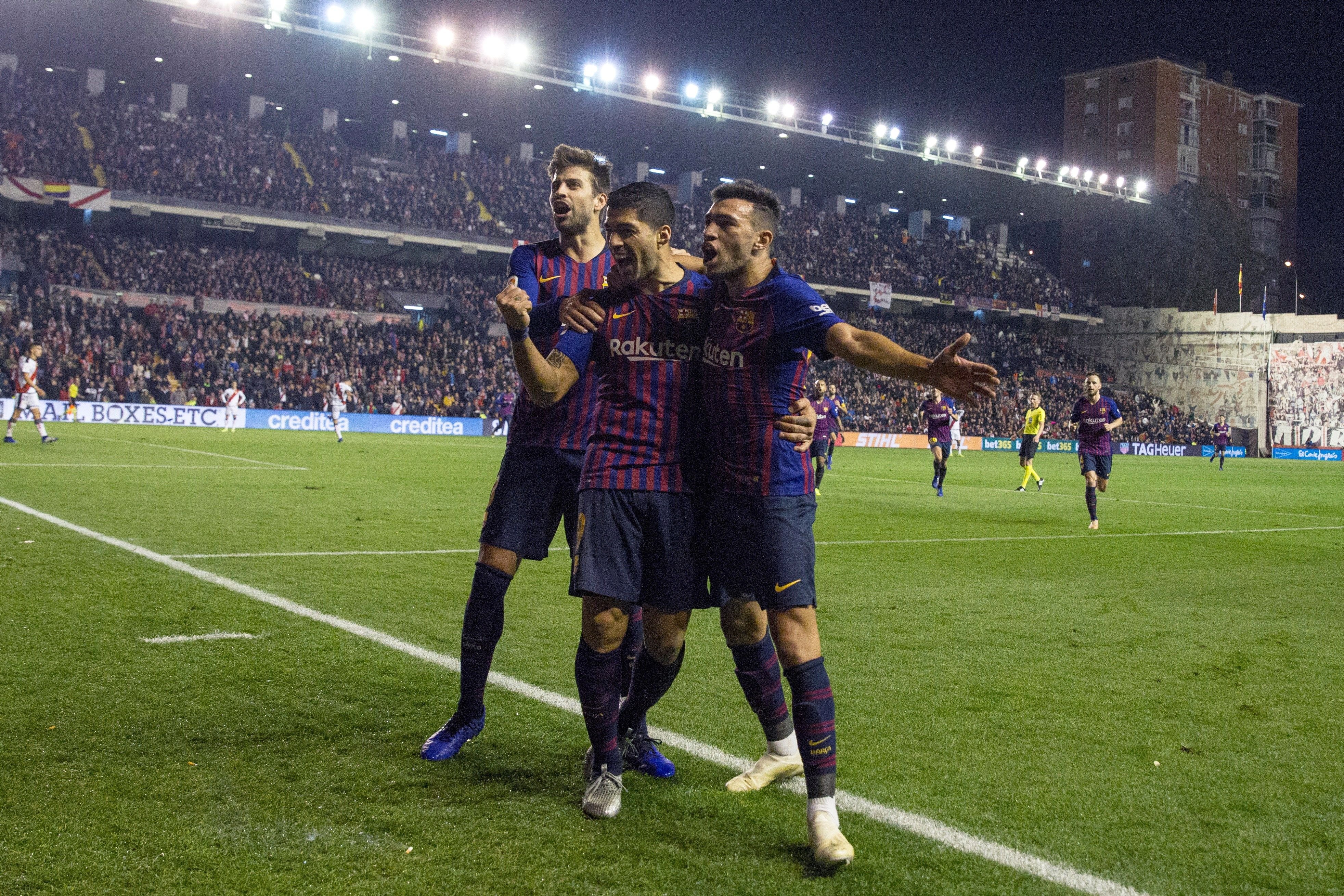 El Barça remonta después de la desconexión en Vallecas (2-3)