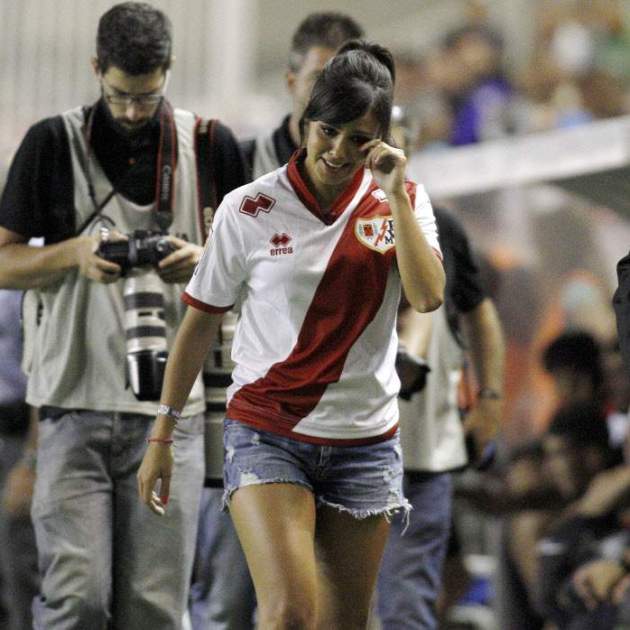 Cristina Pedroche amb la samarreta del Rayo Vallecano l'any 2014 / Instagram Cristina Pedroche amb la samarreta del Rayo Vallecano l'any 2014 / Instagram