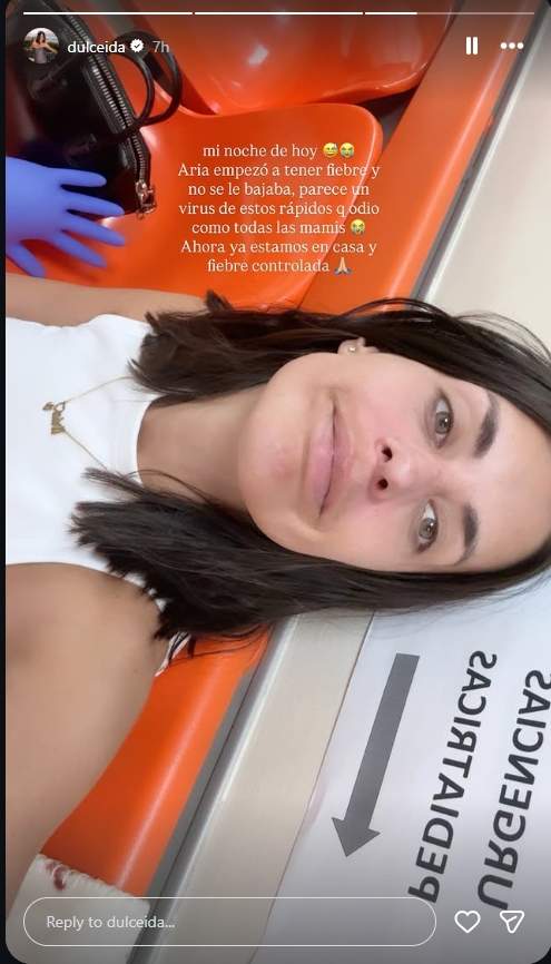 El mensaje de Dulceida desde urgencias / Instagram El mensaje de Dulceida desde urgencias / Instagram