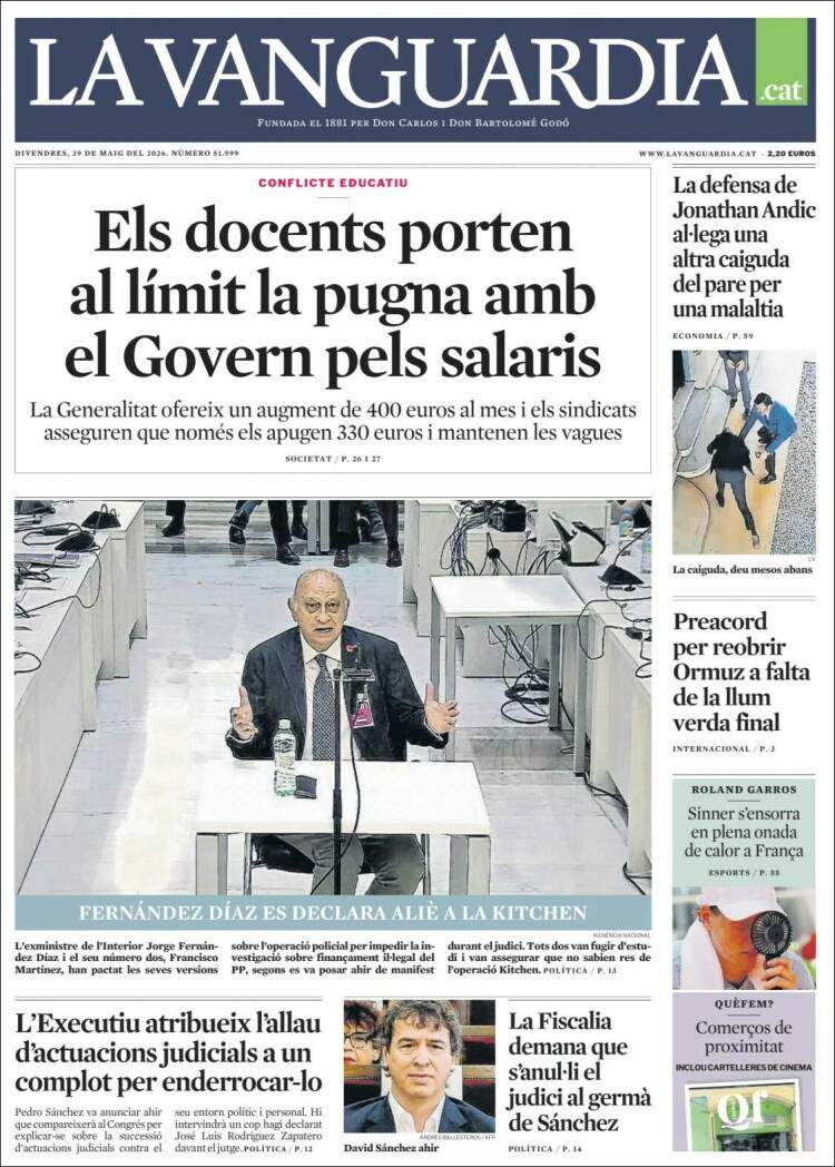 'La Vanguardia', 29 de mayo de 2026
